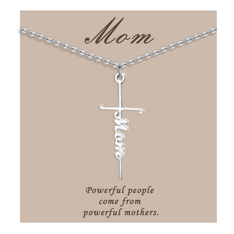 Mom Cross Necklace